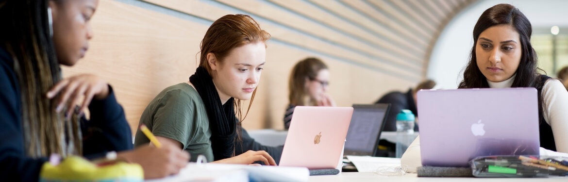 Women studying in the Oculus, at Warwick