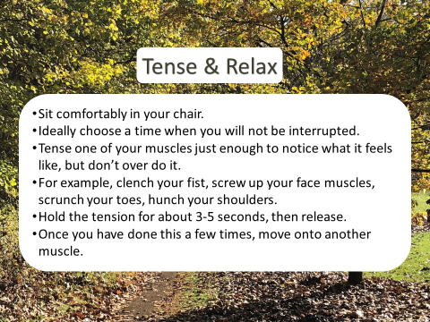 tense and relax