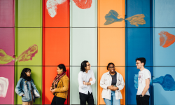 Students outside the FAB