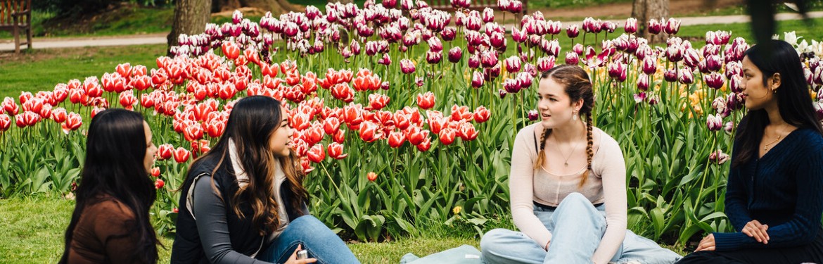 an image of students on campus at the University of Warwick