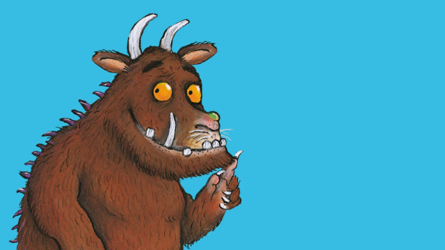 This image shows the childrens cartoon character 'The Gruffalo'