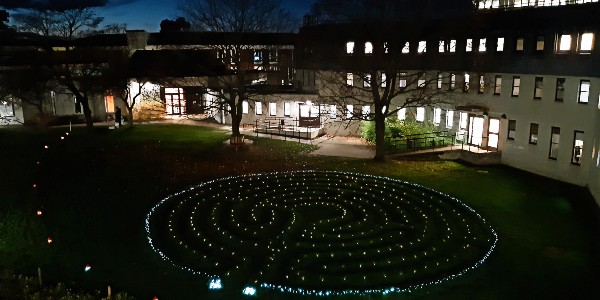 Campus at night