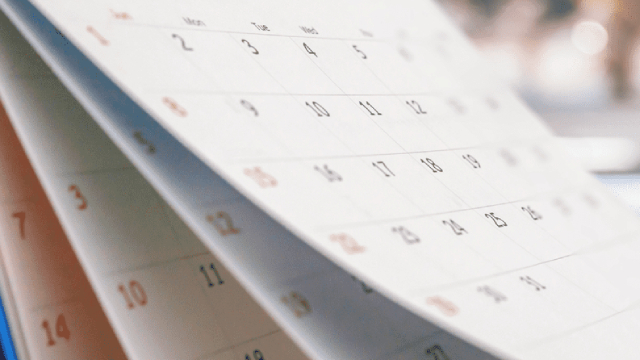 This image shows a desk calendar