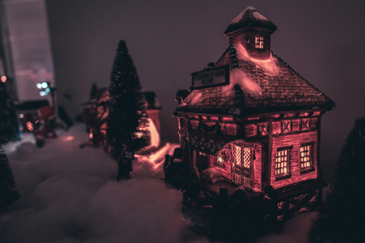 A spooky festive scene