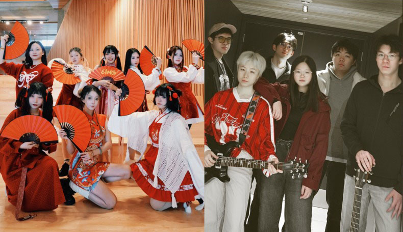 Student Performance line-up in the Student's Union doe the Student Performance Showcase