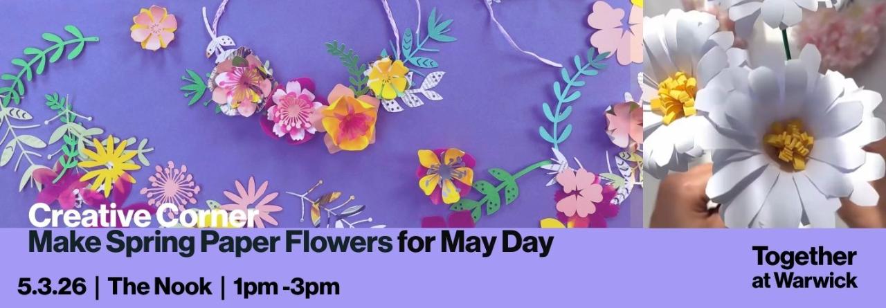 Creative Corner: Make Spring paper flowers for the Nook
