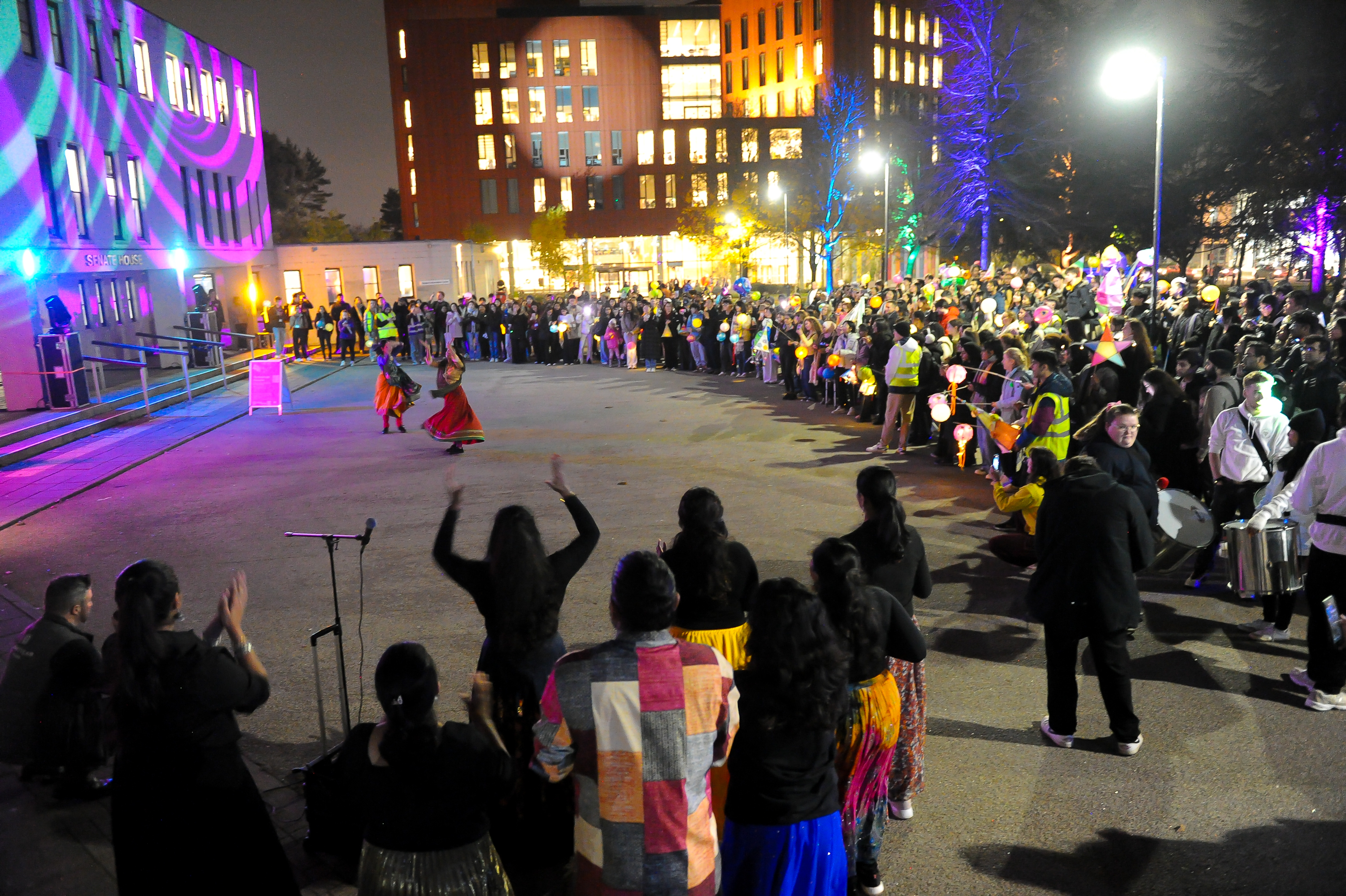 View of the procession in Senate Lawn with Sonia Sabri South Asian Dance Performance 