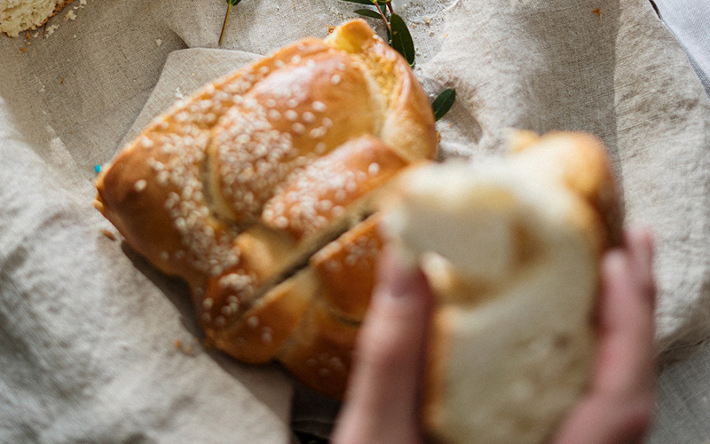 A loaf of Challah