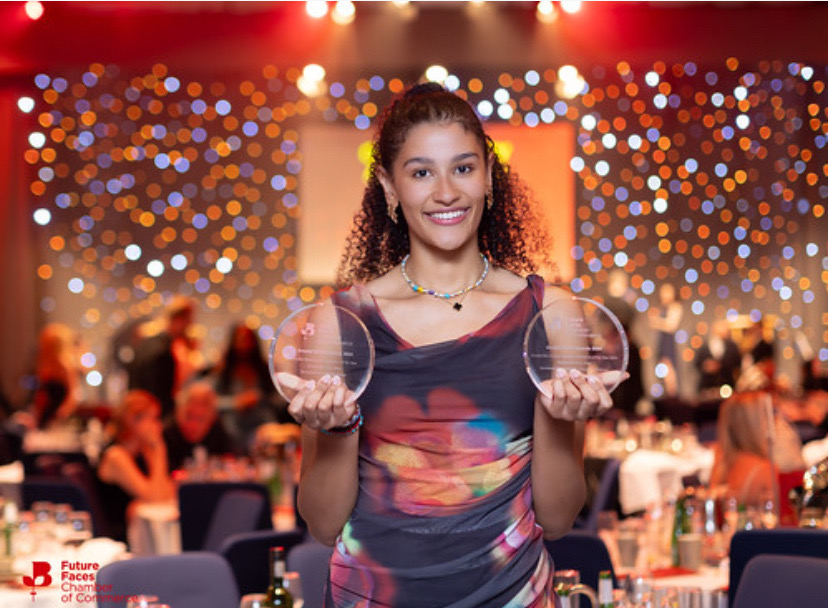 Santina at her awards ceremony
