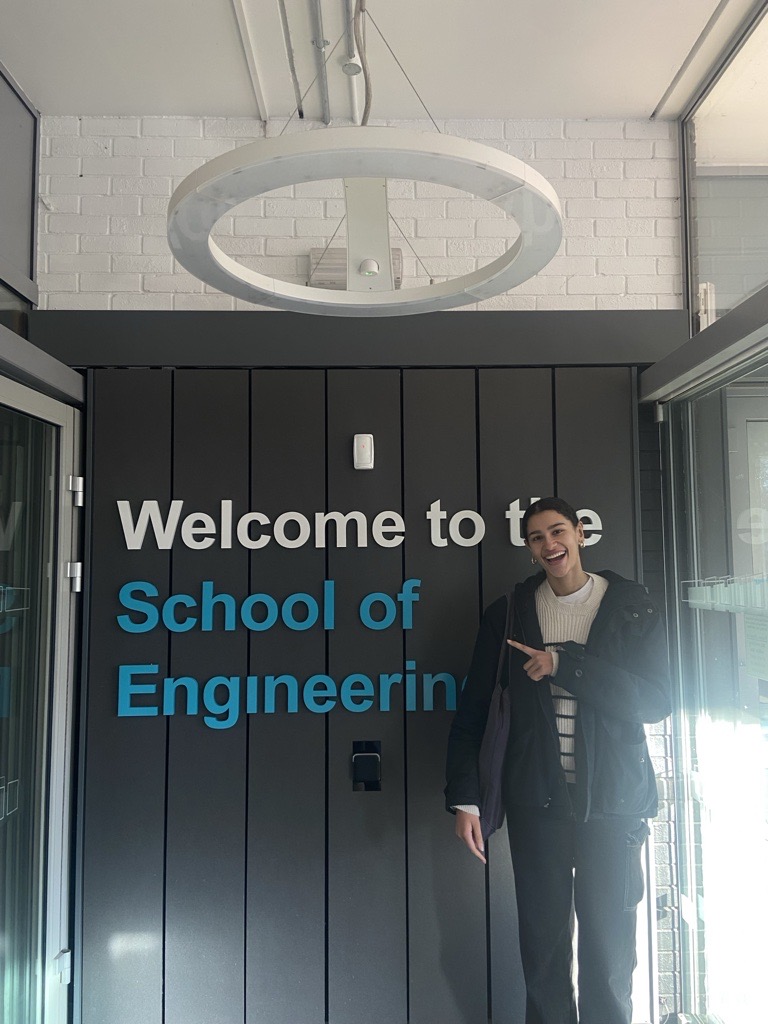 Santina at the school of Engineering