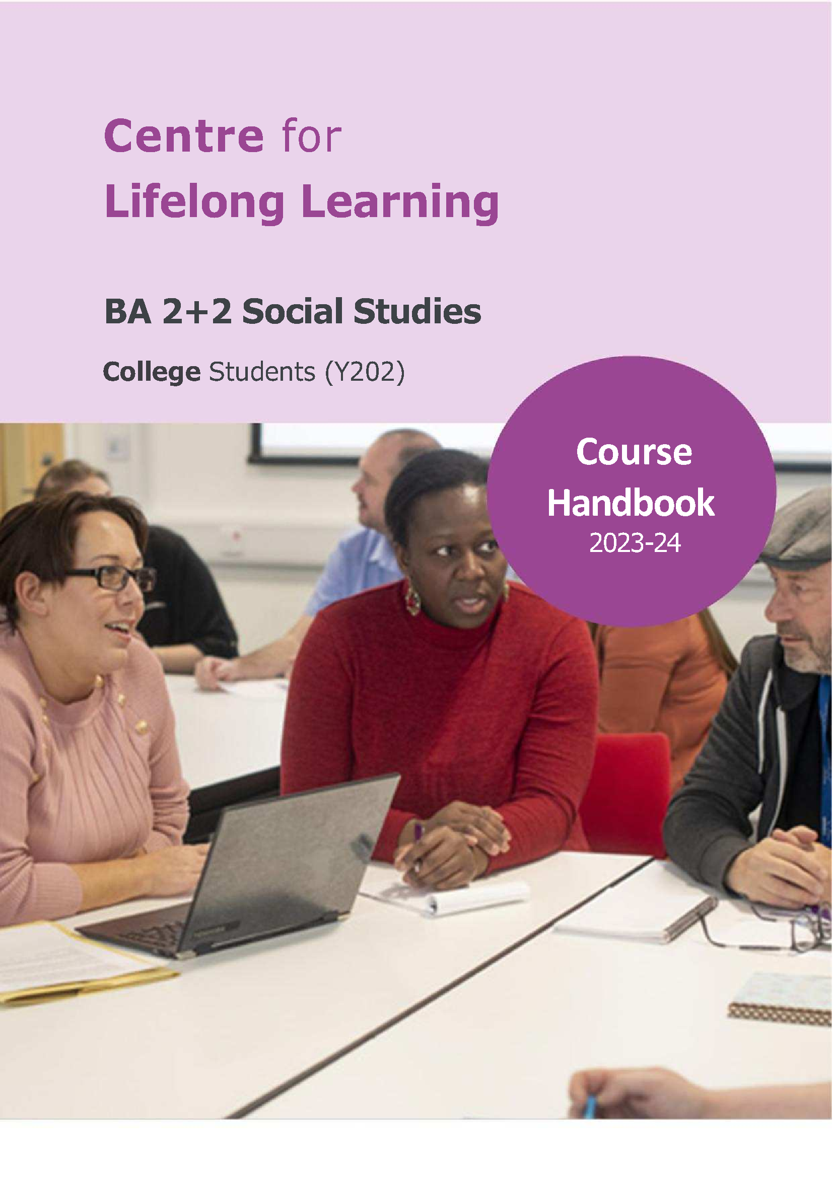 BA 2+2 Social Studies Handbook, Front Cover