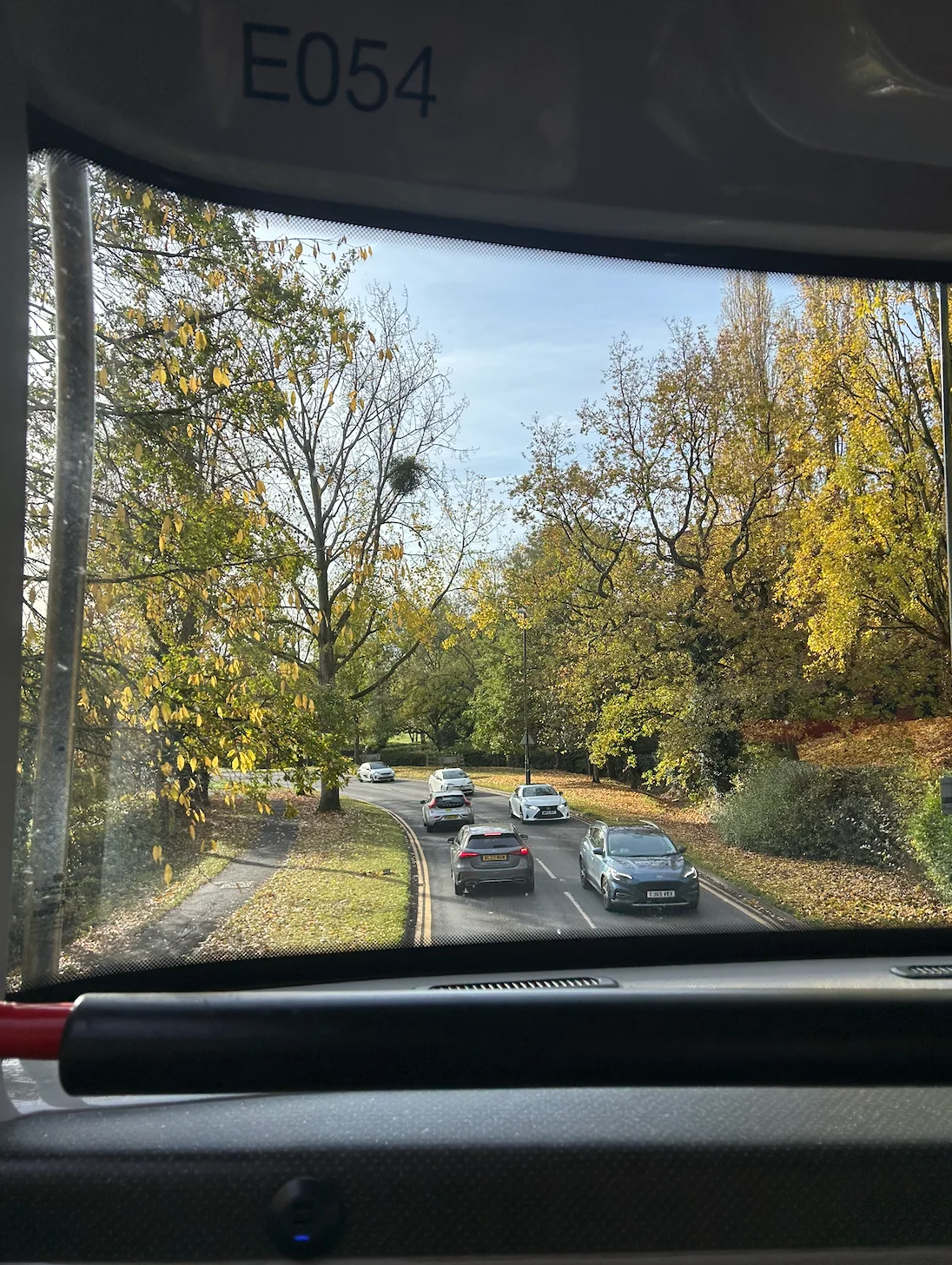 Driving on a road in Coventry