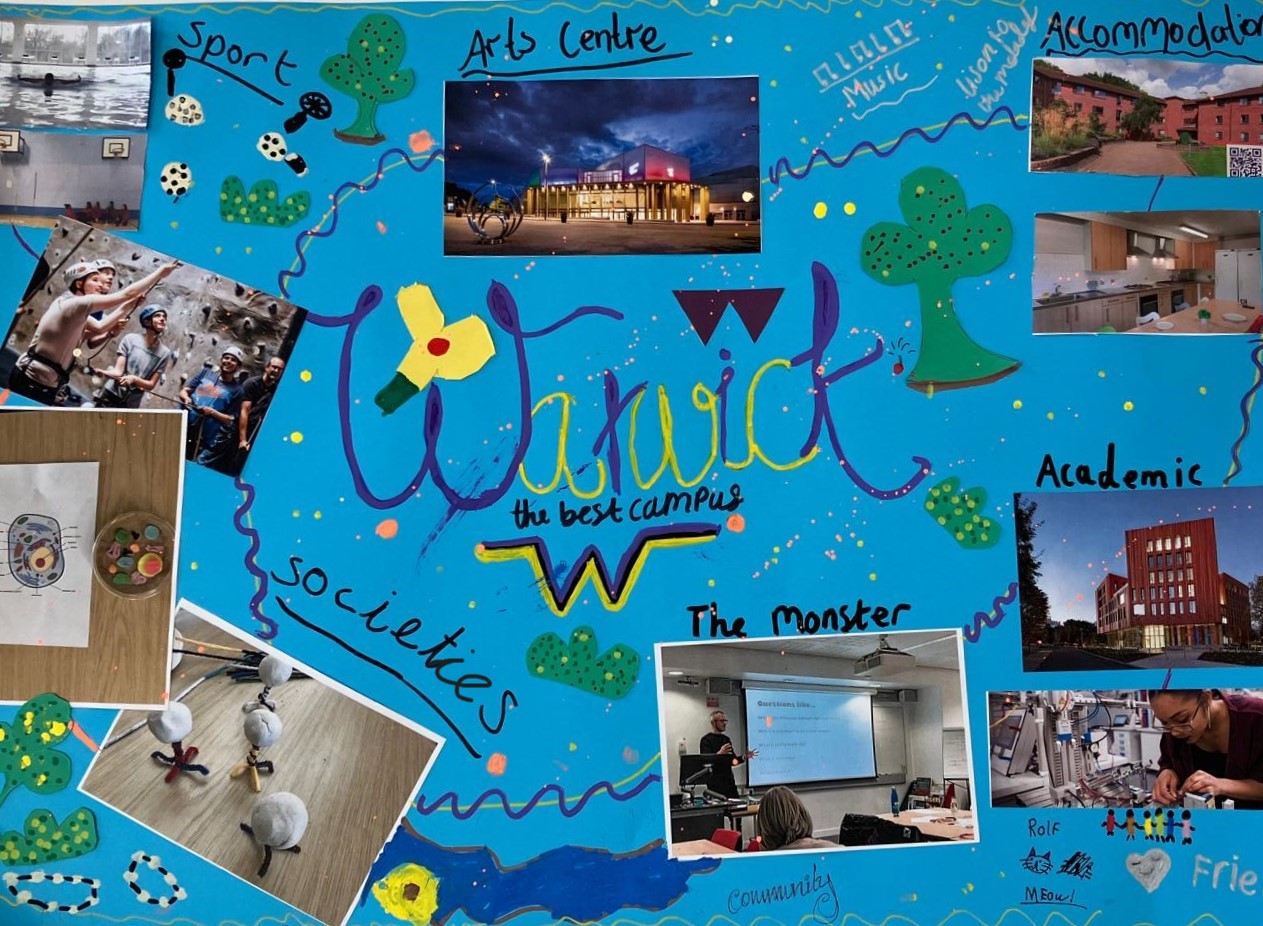 Poster made by pupils attending University Explorers in 2025
