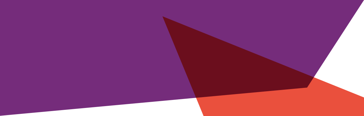 Postgraduate study homepage banner - abstract vector triangles in red and purple