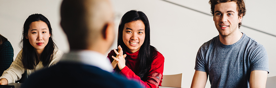 Students learning in classroom