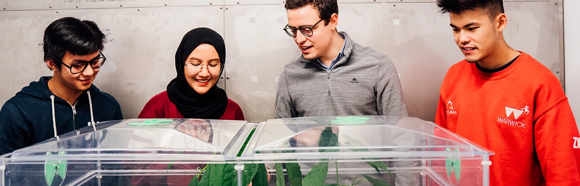 Advanced Mechanical Engineering students researching optimal propagation conditions in the School of Engineering’s Environmental Chambers.
