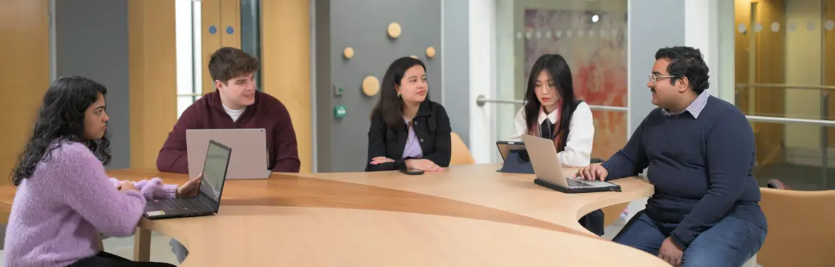 Mathematical Finance students talking