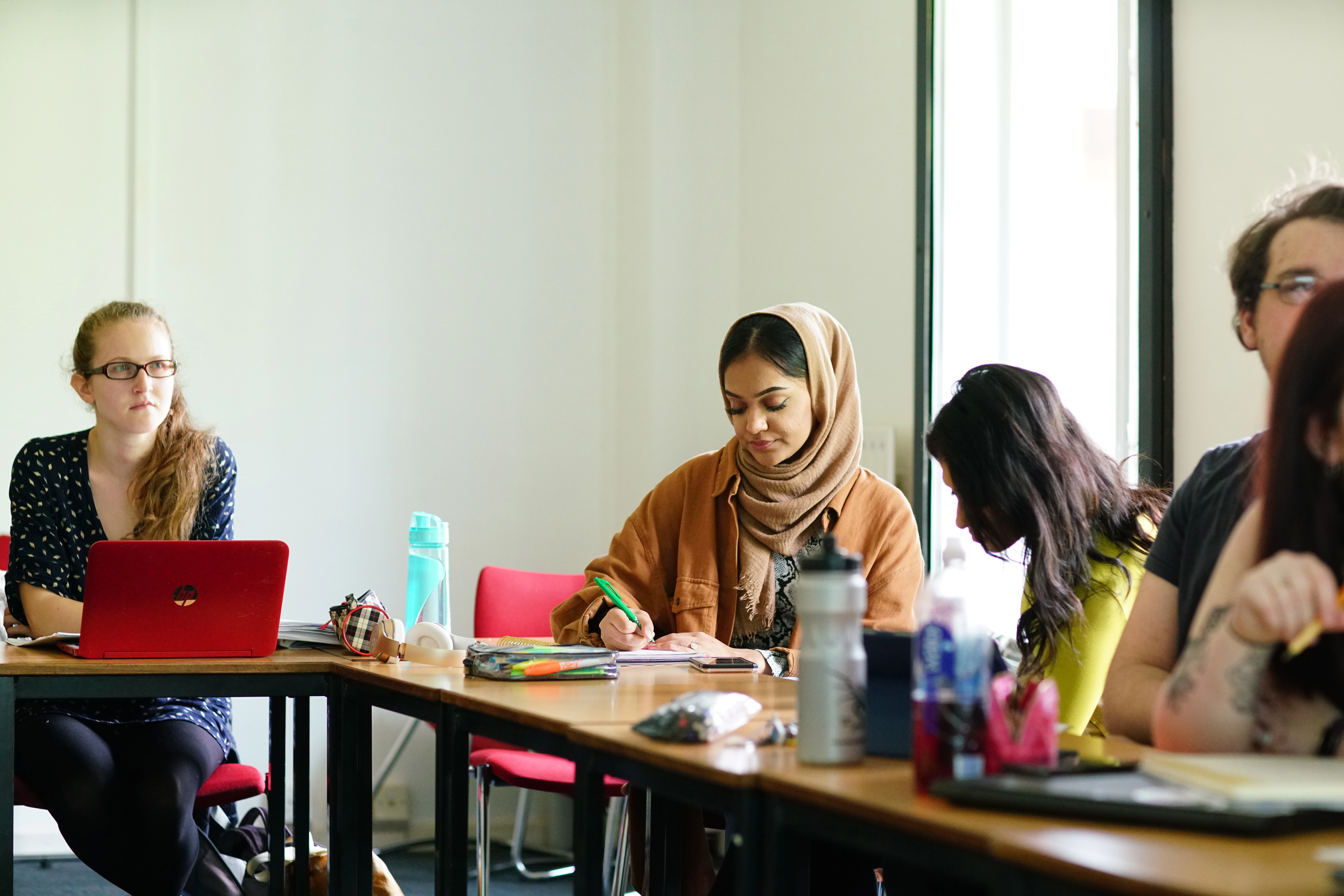 Education Studies students in a classroom setting at University of Warwick.