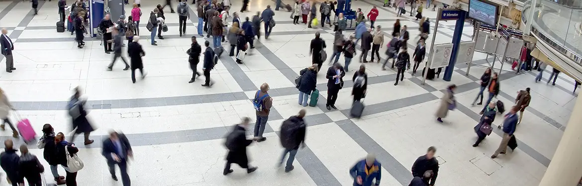 People in public space