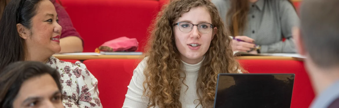 Students listening in a lecture