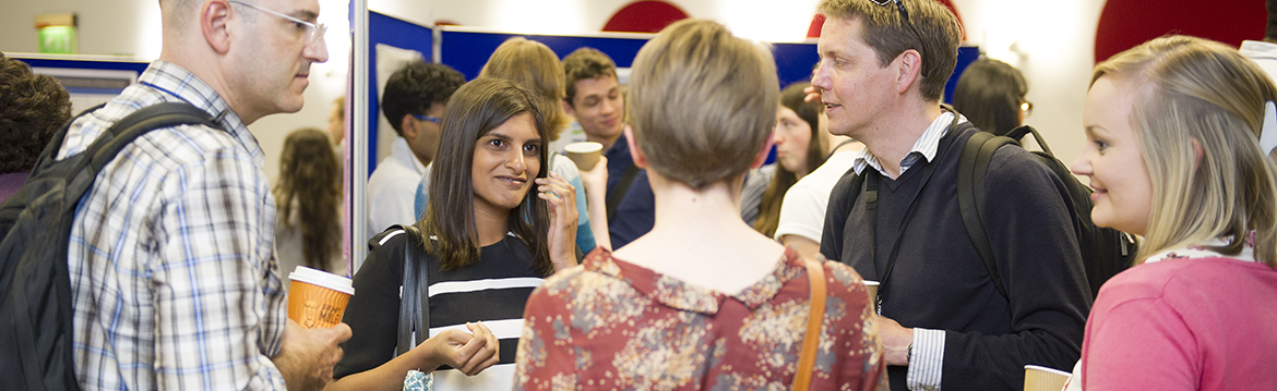 a group of warwick medical school students in conversation