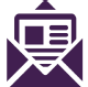Icon of an open envelope