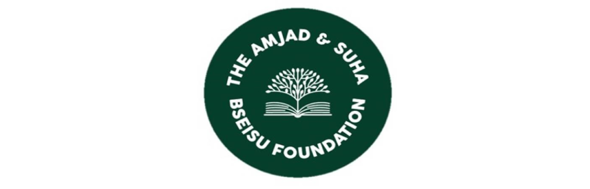 Logo reading the amjad and suna bseisu foundation