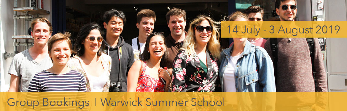 Group Bookings with the Warwick Summer School