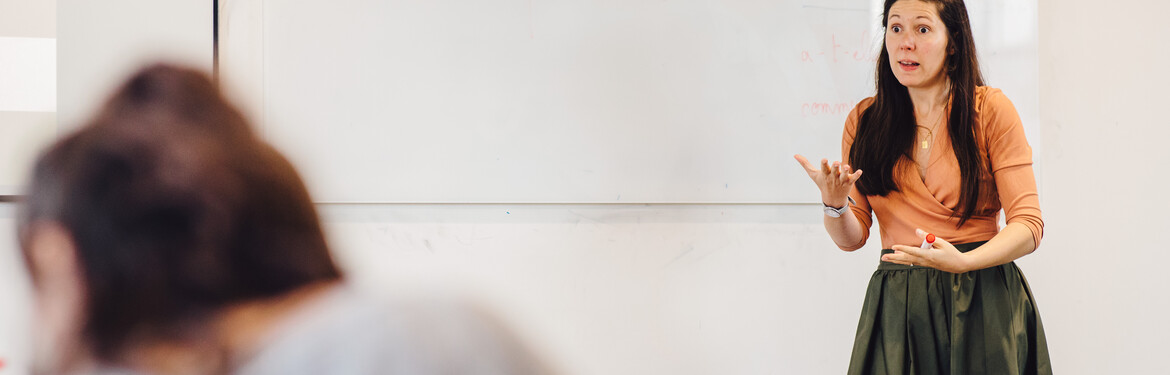 a teaching fellow in a French Studies classroom