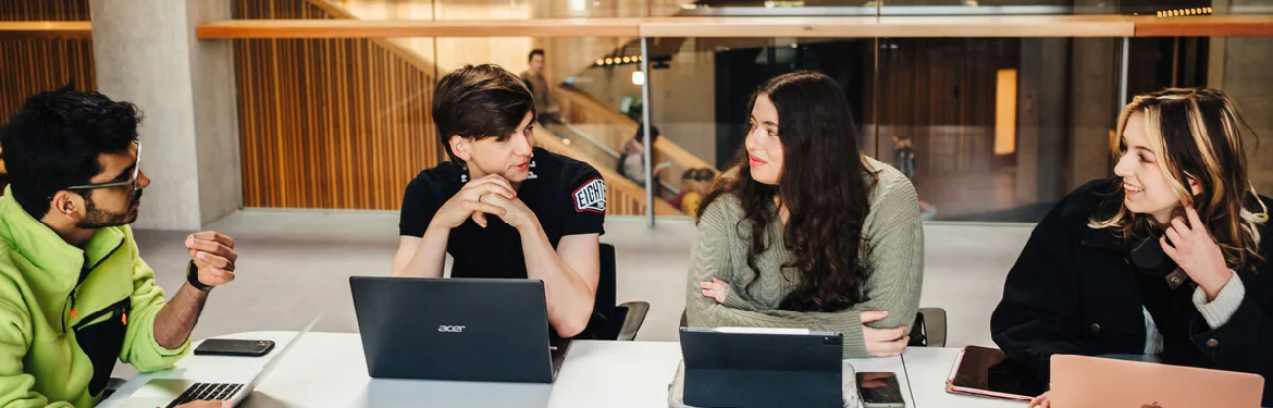 Modern Languages students talking