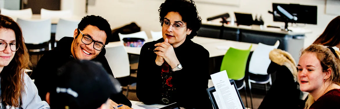 Linguistics students enjoying a seminar