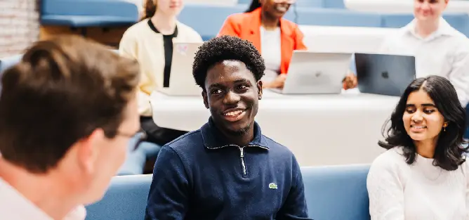 Students engaging with a Law lecture at University of Warwick