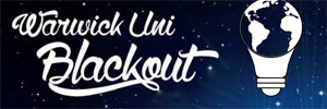 Warwick University Blackout event logo