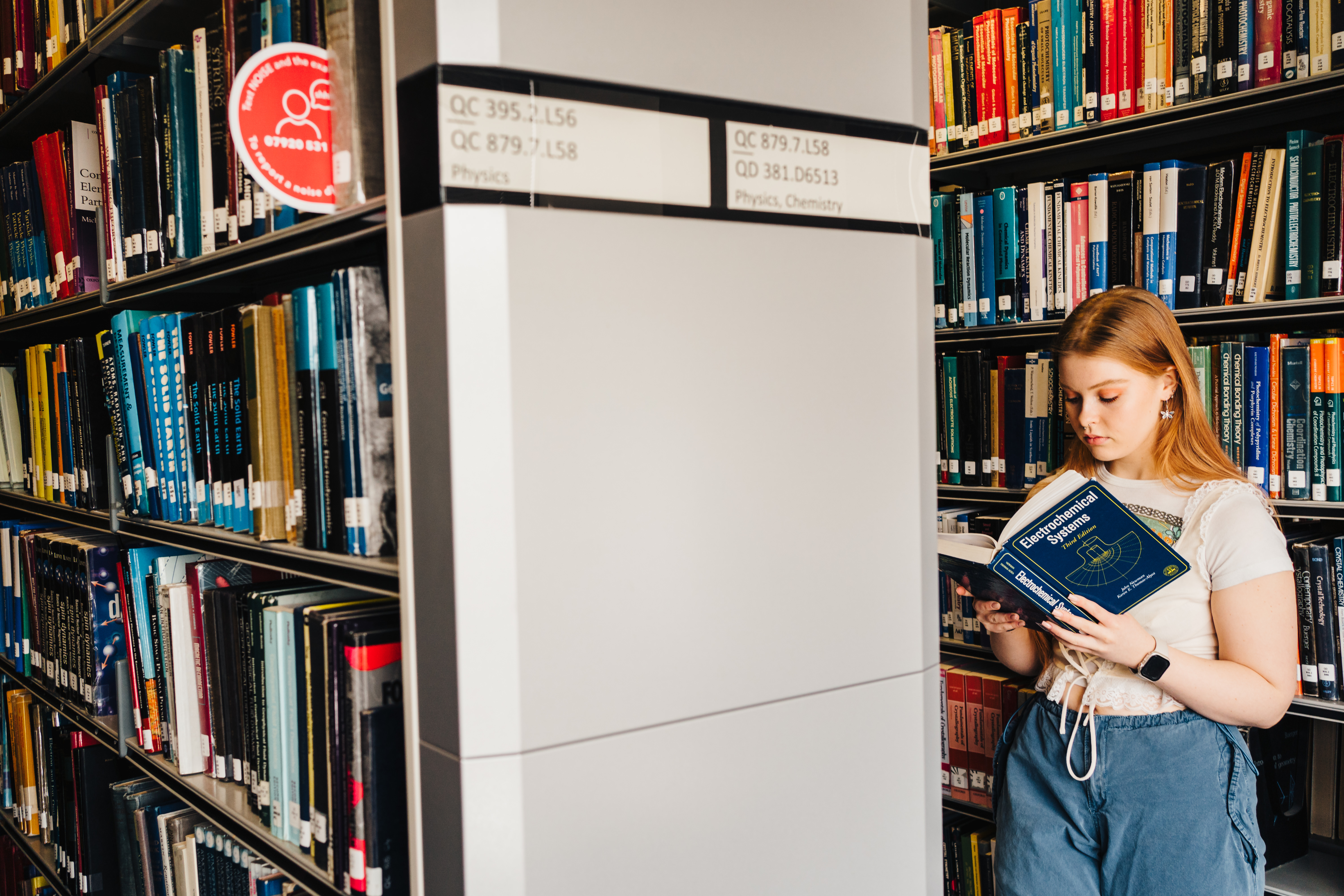 A student/ researcher searching for information