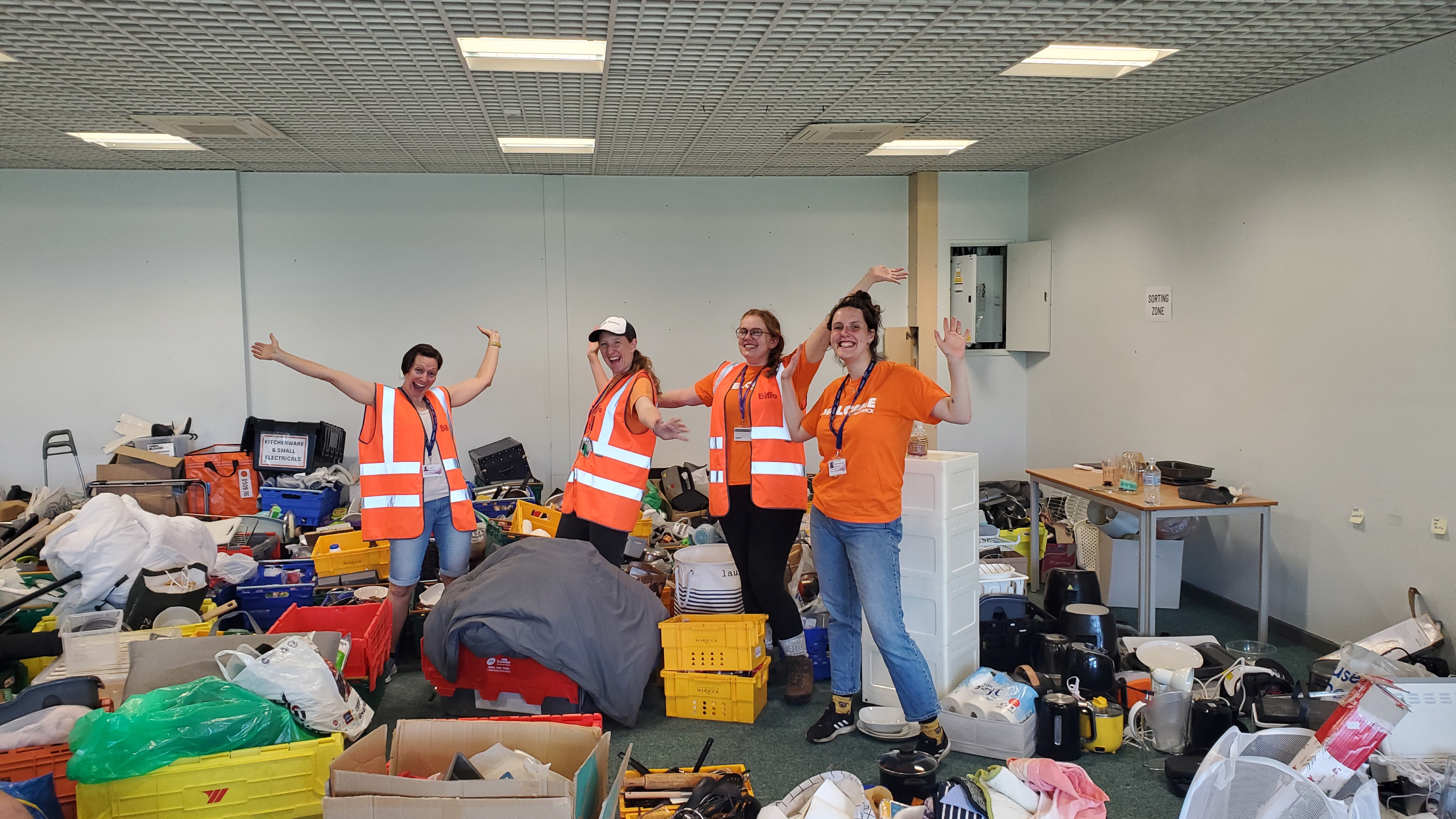 Energy and Sustainability team at the end of Move Out Day 2024.