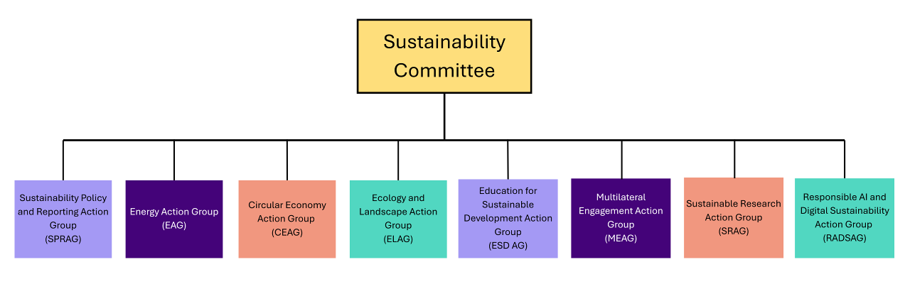 Sustainability committee and action groups 