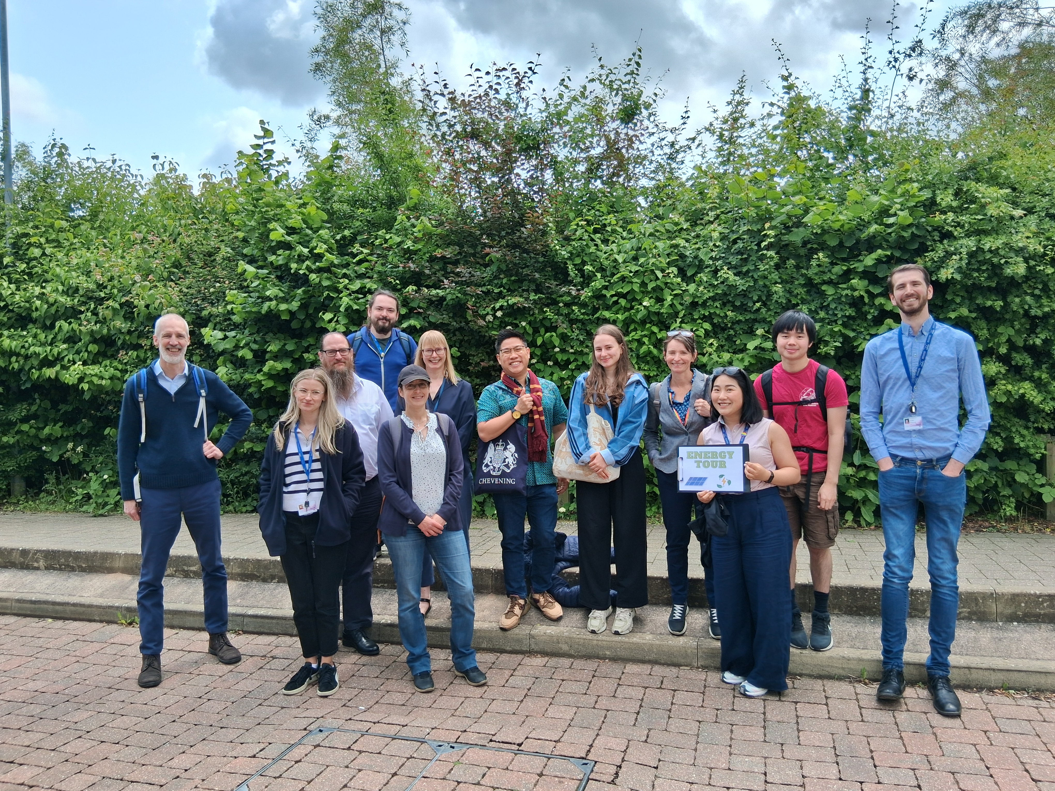 A group photo of the energy tour attendees 