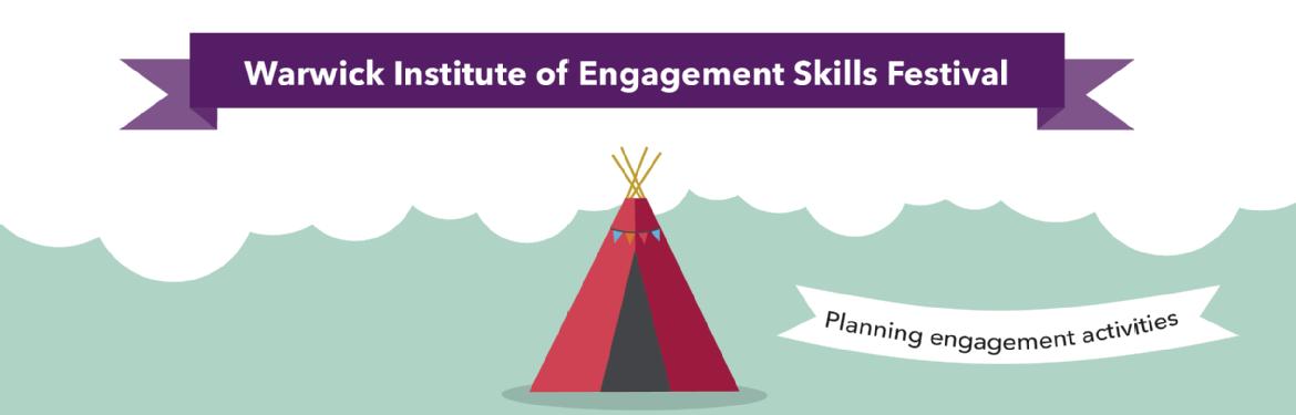 Planning Engagement Activities Banner Over a Teepee style tent 