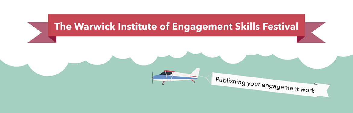 Plane pulling a banner reading publishing your engagement